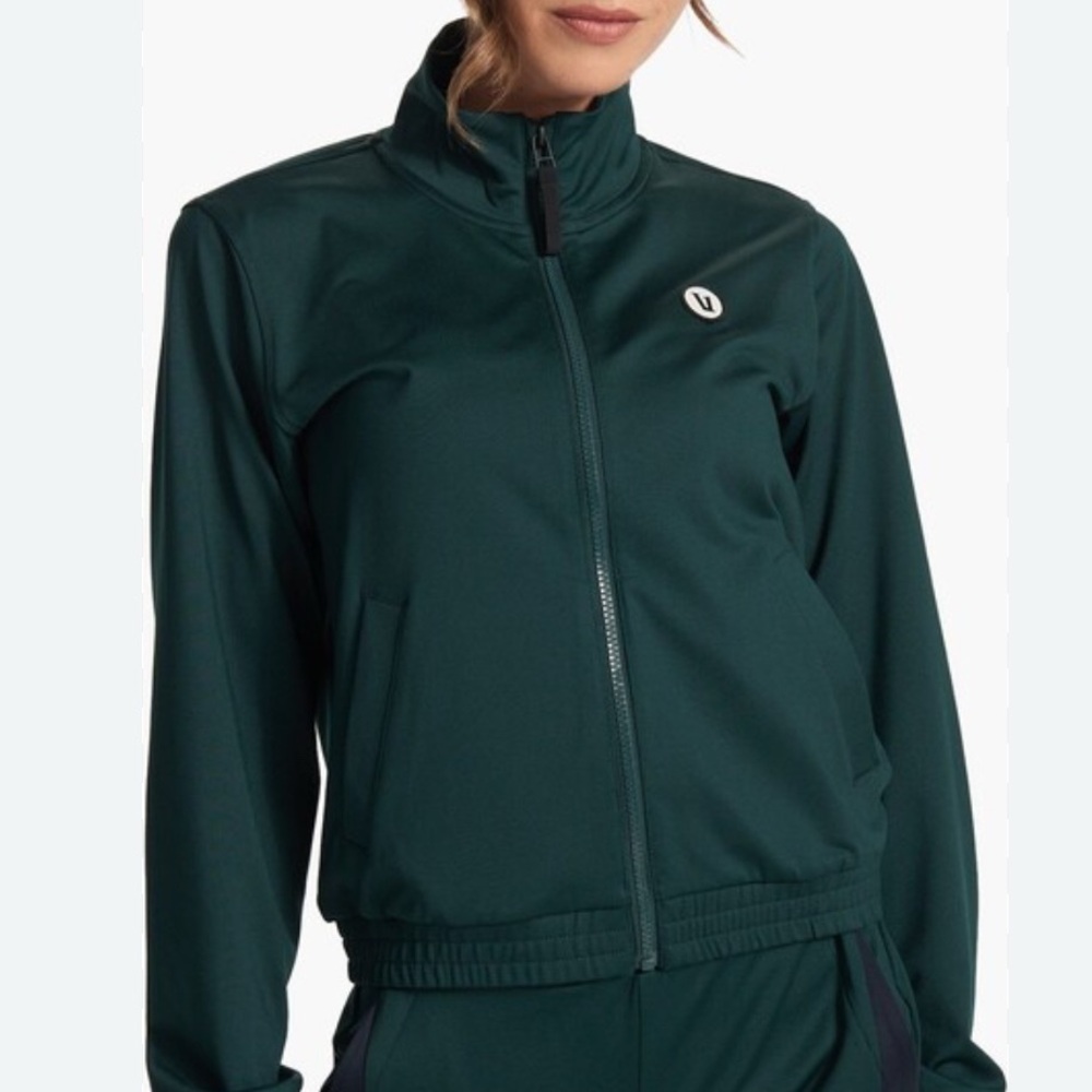 Vuori Emerald green track jacket